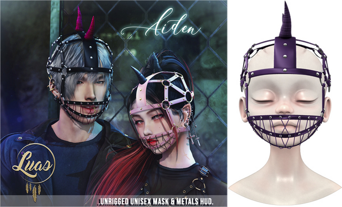 Luas Aiden Mask Purple