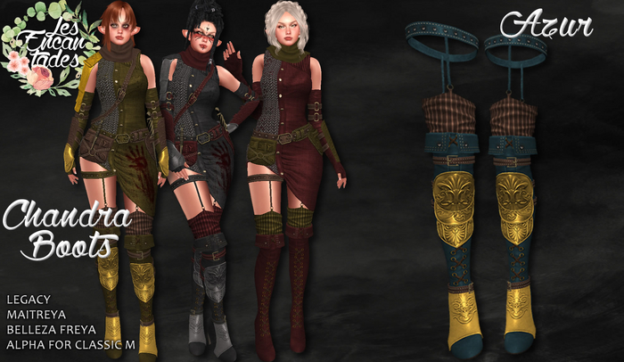 *LE* Chandra Boots Azur