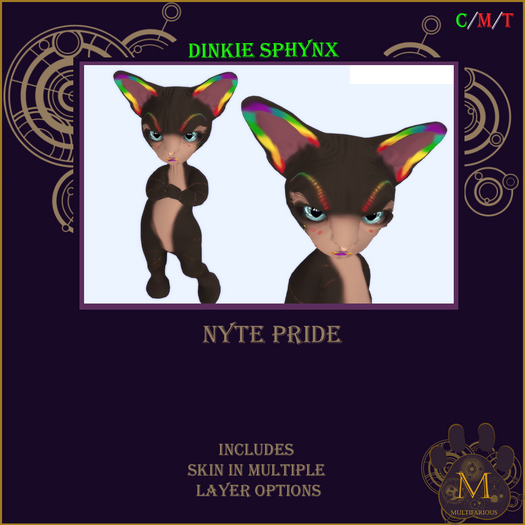 *M* Nyte Pride Sphynx Dinkie Skin Unpacker