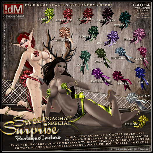 !dM deviousMind "Sweet Surprise" **LIPSTICK** (BOX)