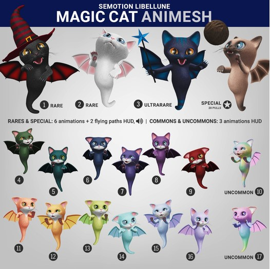 SEmotion Libellune Magic Cat Animesh #17 UNCOMMON