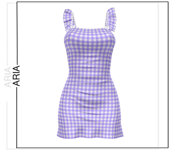Lavender Plaid Dress LoveMomma Persephone