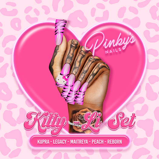 !! Pinky's Nails !! Kitty-Li Set (P Zebra) ' Duck