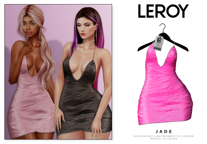 LEROY - Jade Dress - Neon Pink