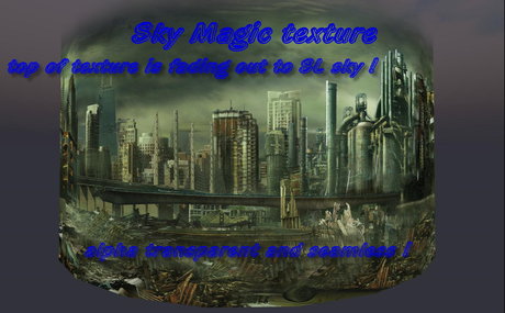 Second Life Marketplace - Abandoned city skyline, dark, lost dead