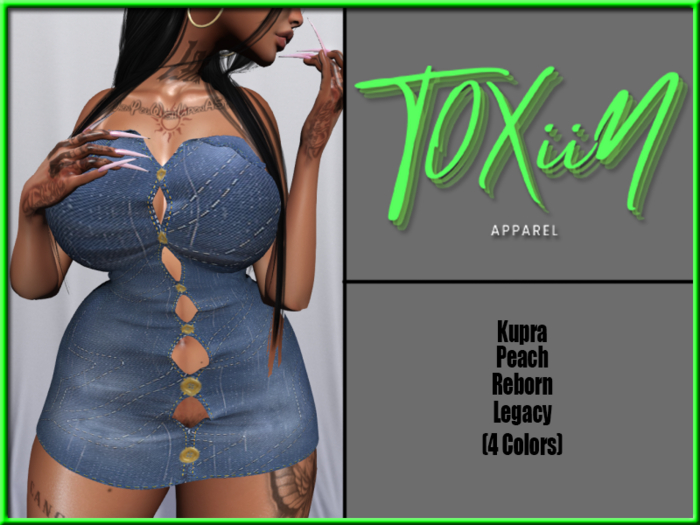[T] JeanLace Dress