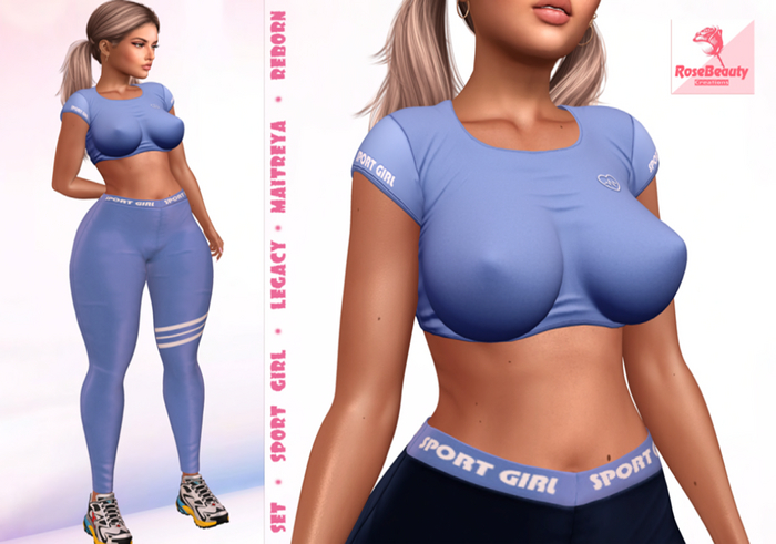 RoseBeauty - Set -SPORT GIRL /  Blue