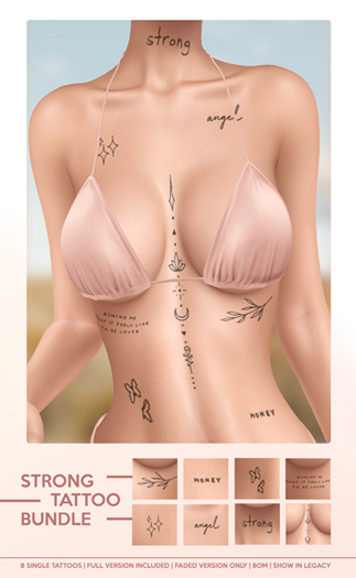 Vayne - Strong Tattoo Full Body
