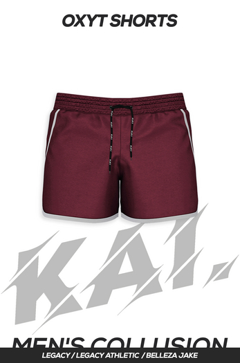 kai. OXYT shorts - burgundy
