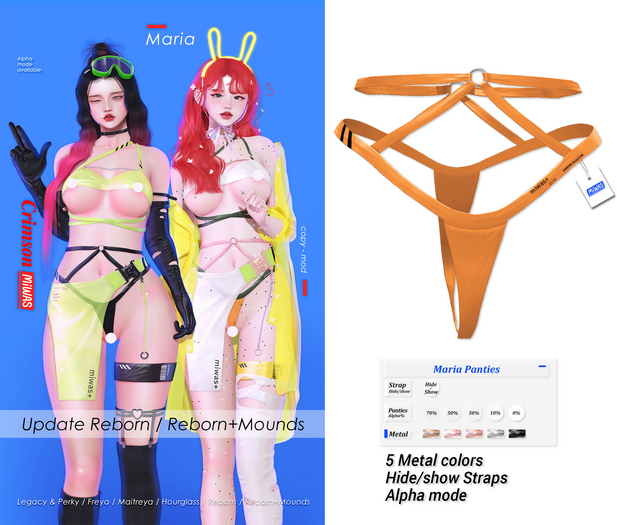 MIWAS + Maria Panties #Orange