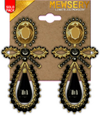 #MEWSERY Charlotte Teardrop Earrings{#2 Noir} - Unrigged♥