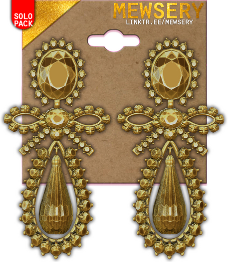 #MEWSERY Charlotte Teardrop Earrings{#3 Gold} - Unrigged♥