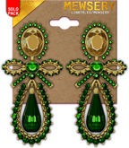 #MEWSERY Charlotte Teardrop Earrings{#9 Emerald} - Unrigged♥