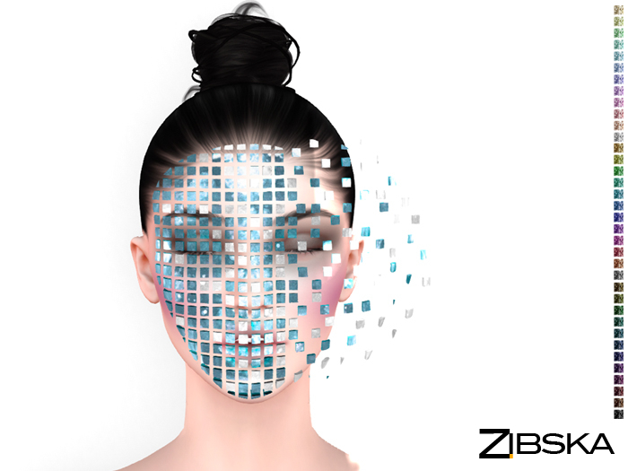 Second Life Marketplace - Zibska ~ Dagrun Deux color change masks in 3 ...