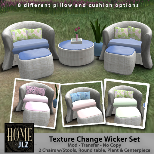 Oversized Outdoor Wicker Chair Set - PROMO