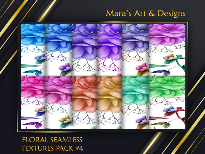 Floral Seamless Textures Pack #4-FULL PERM