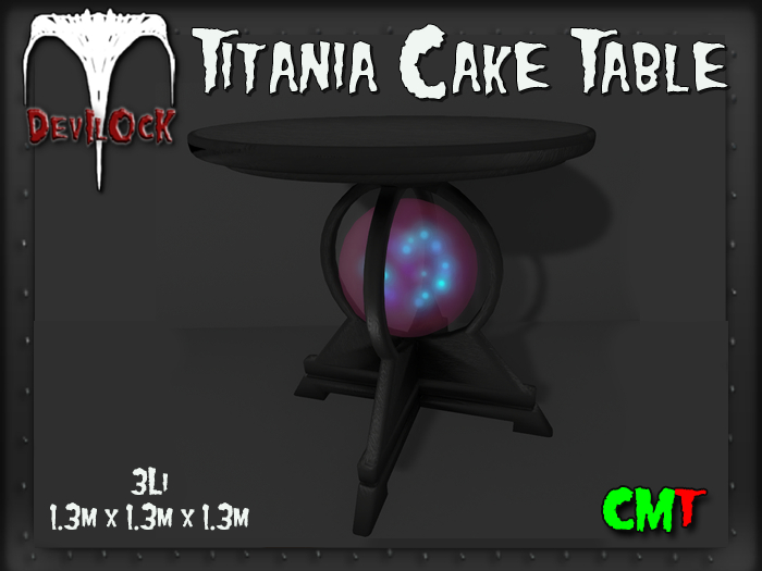 DEVILOCK - Titania Cake Table (ADD TO UNPACK)