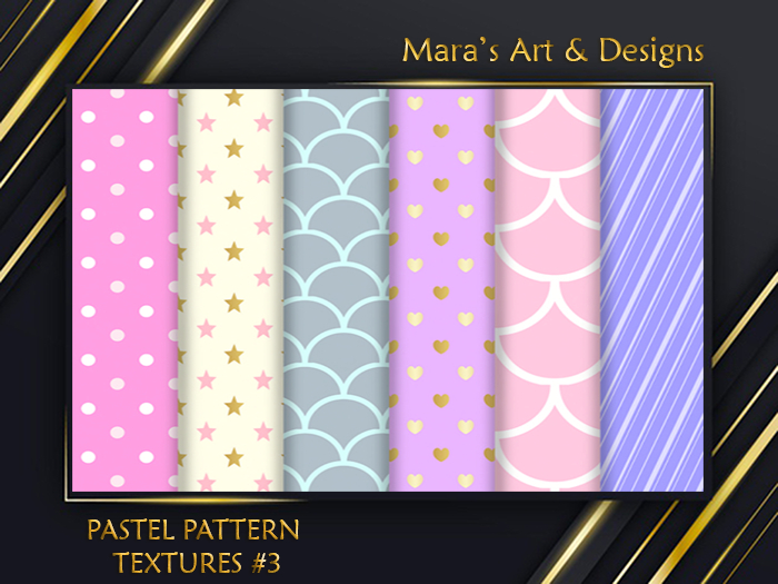 Pastel Patterns #3 Textures-FULL PERM