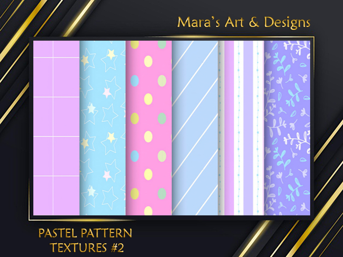 Pastel Patterns #2 Textures-FULL PERM