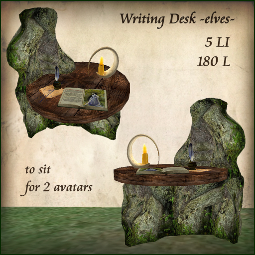 fantasy_writing desk with 2 animations