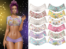 Adria Laced Up Shorts [Unicorn Pack] - Maitreya Lara • Legacy • Reborn Clothing