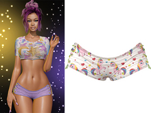 Adria Laced Up Shorts [Unicorn Rainbow] - Maitreya Lara • Legacy • Reborn Clothing