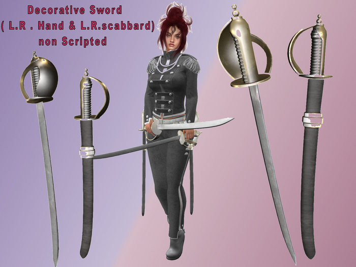 Decorative Sword ( L.R . Hand & L.R.scabbard)