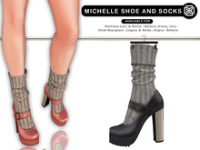 Addams Womens Shoes & Sock -Maitreya Belleza Slink- Mesh Shoe "Michele" Black