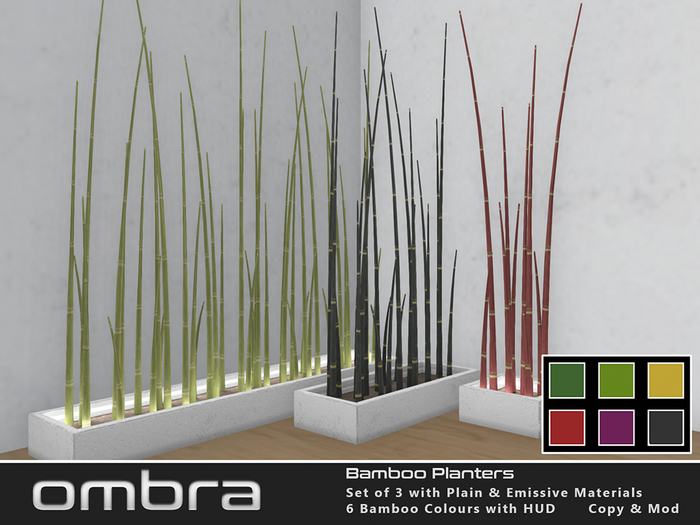 Ombra - Bamboo Planter set