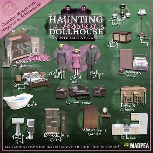 MadPea Jessica's Dollhouse - Toilet & Sink