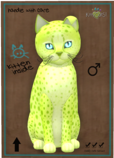 KittyCatS Box - Cheetah! - Lime No. 2