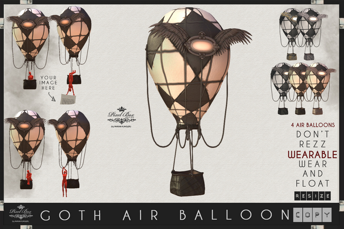PIXEL BOX - Goth Air Balloon