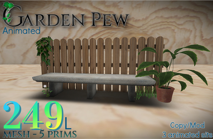 Garden Pew - Animated!