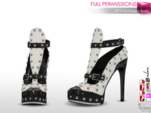 Meli Imako Full Perm Female Black and White Vintage Retro High Heel Shoes Maitreya Ebody Reborn Legacy Belleza Slink