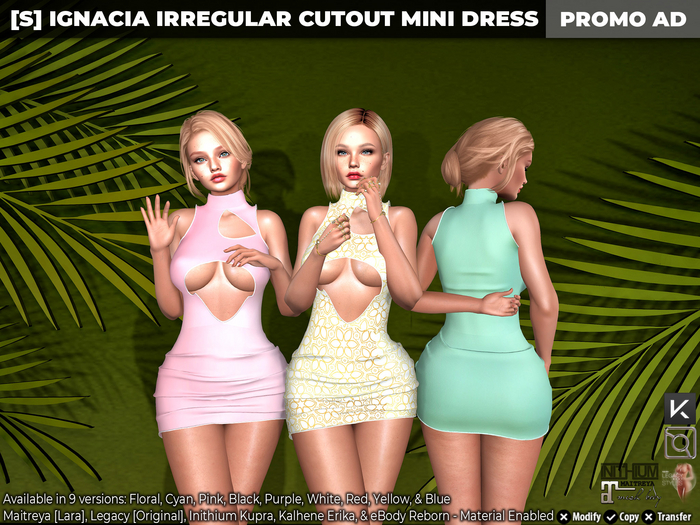 [S] Ignacia Irregular Cutout Mini Dress Demo