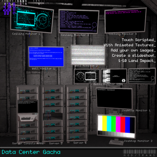 #hashbang! - Data Center Gacha - Desk Monitor 2