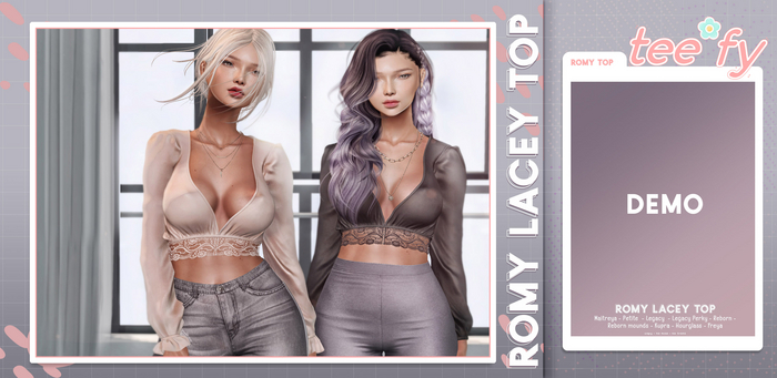 Tee*fy Romy Lacey Top - Demo