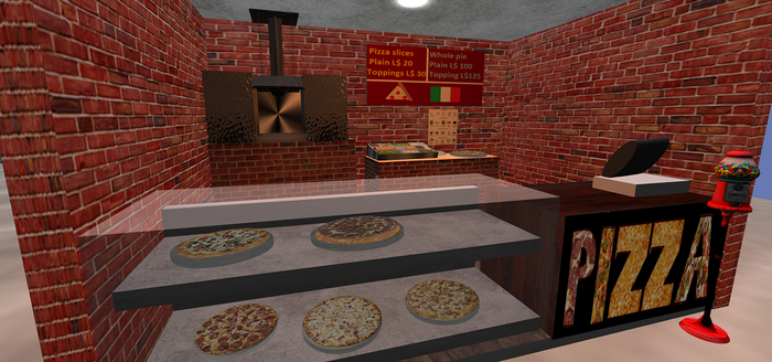 Pizza boardwalk shack/hut