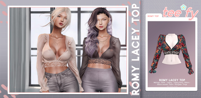 Tee*fy Romy Lacey Top - Tropical