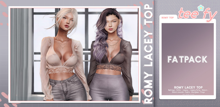 Tee*fy Romy Lacey Top - Fatpack