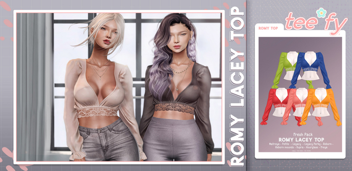 Tee*fy Romy Lacey Top - Fresh Pack