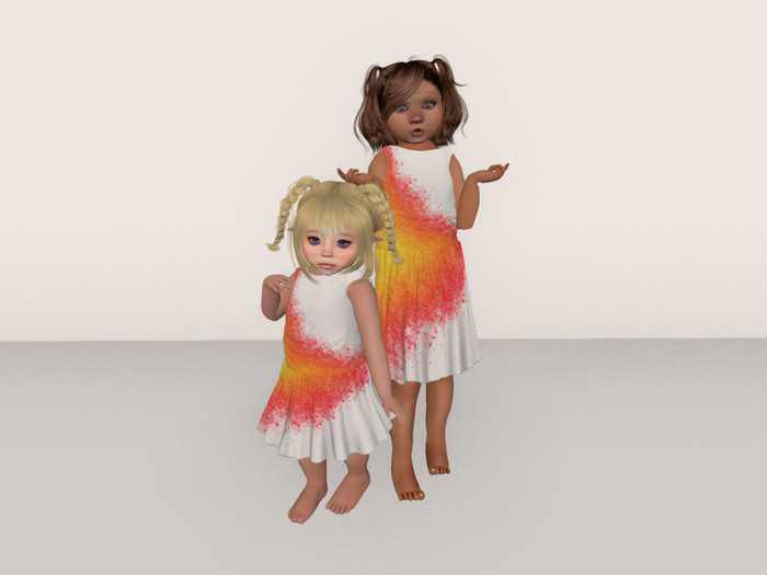 *SS* Orange Splatter BEBE TODDLER