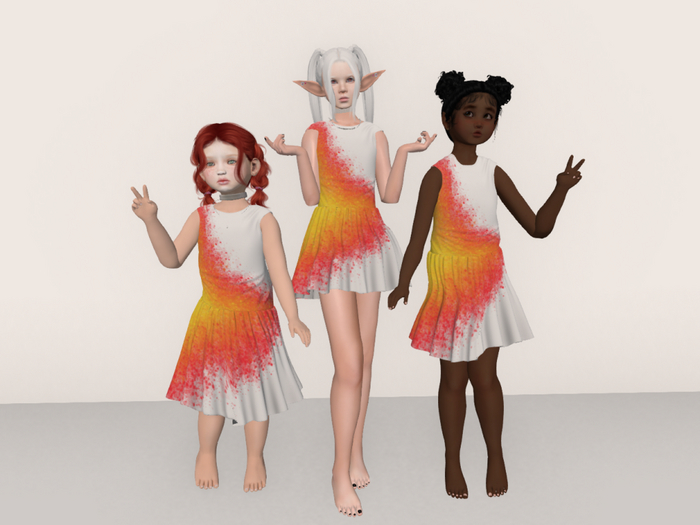 *SS* Orange Splatter BEBE YOUTH