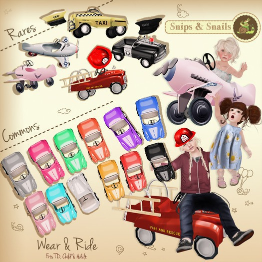 .S&S. Retro Pedal Car - Candy Apple