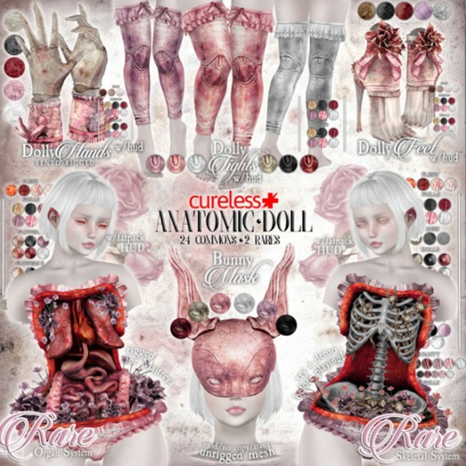 CURELESS [+] Anatomic Doll / Bunny Mask / WHITE