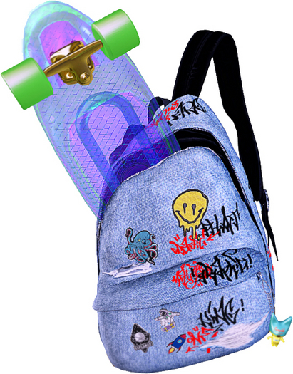 [Sal'Goss] Cruiser & Backpack (Denim)