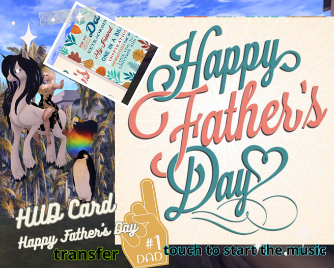 ~FT~ Happy Father's Day Music card_HUD wear