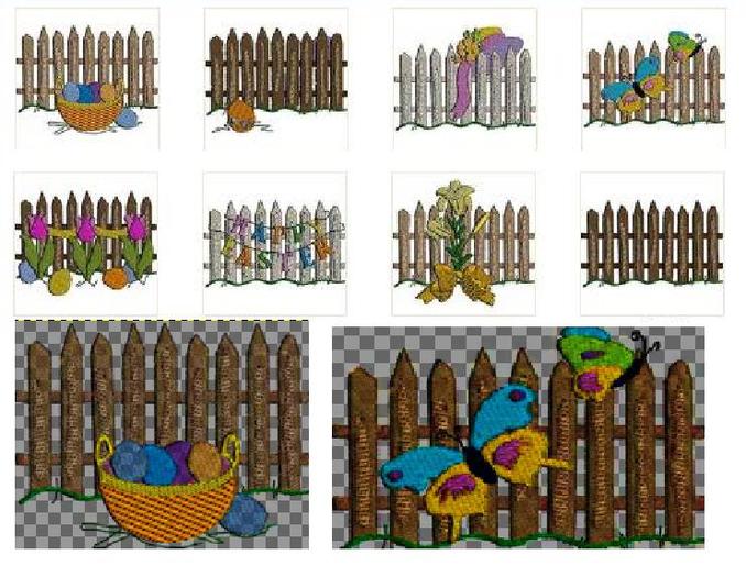 @MA@ TEXTURES easter fence