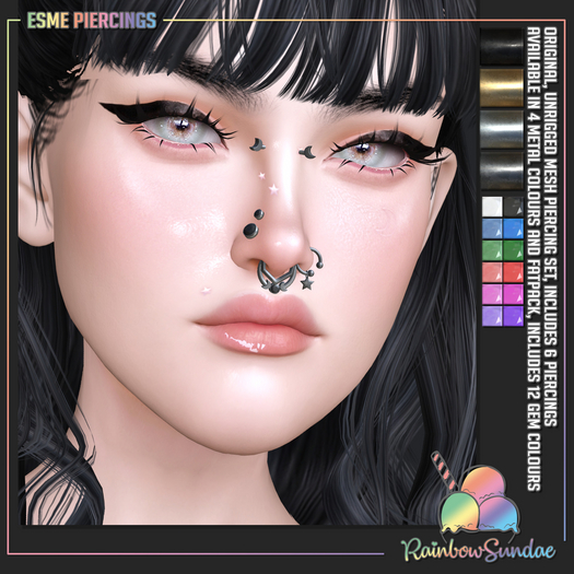 *Rainbow Sundae* Esme Piercings - SILVER