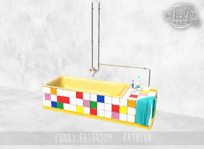 -DRD- Funky Bathroom - Bathtub - PG